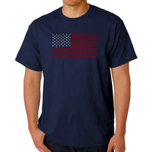 Load image into Gallery viewer, USA Flag  - Men&#39;s Word Art T-Shirt