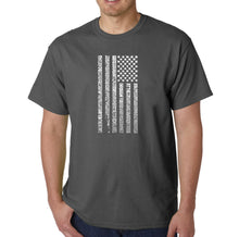 Load image into Gallery viewer, National Anthem Flag - Men&#39;s Word Art T-Shirt