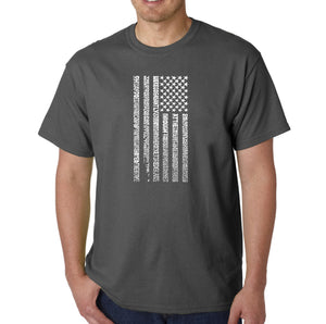 National Anthem Flag - Men's Word Art T-Shirt