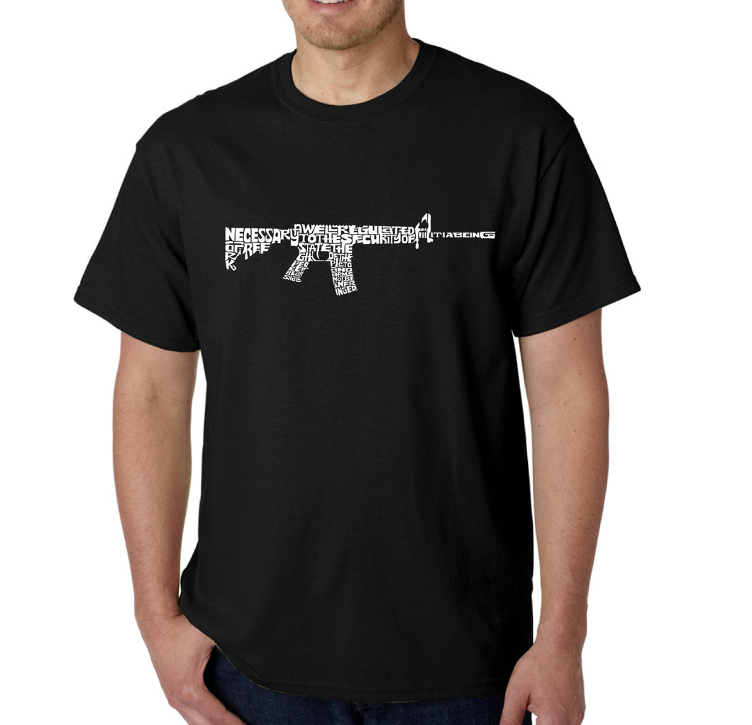 AR15 2nd Amendment Word Art - Men's Word Art T-Shirt