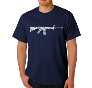 AR15 2nd Amendment Word Art - Men's Word Art T-Shirt
