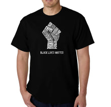 Load image into Gallery viewer, Black Lives Matter - Men&#39;s Word Art T-Shirt