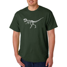 Load image into Gallery viewer, Dinosaur TRex Skeleton - Men&#39;s Word Art T-Shirt