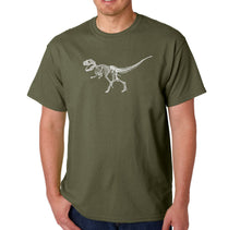 Load image into Gallery viewer, Dinosaur TRex Skeleton - Men&#39;s Word Art T-Shirt
