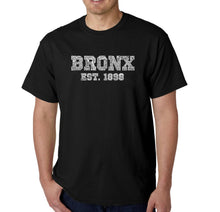 Load image into Gallery viewer, POPULAR NEIGHBORHOODS IN BRONX, NY - Men&#39;s Word Art T-Shirt