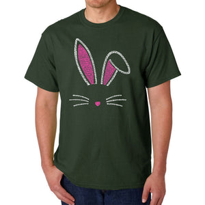 Bunny Ears  - Men's Word Art T-Shirt