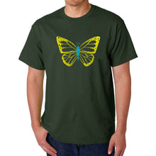Load image into Gallery viewer, Butterfly  - Men&#39;s Word Art T-Shirt