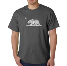 Load image into Gallery viewer, California Bear - Men&#39;s Word Art T-Shirt