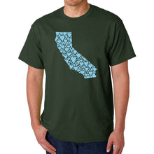 Load image into Gallery viewer, California Hearts  - Men&#39;s Word Art T-Shirt
