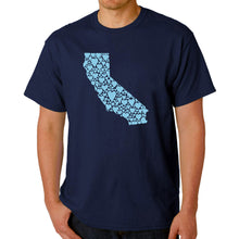 Load image into Gallery viewer, California Hearts  - Men&#39;s Word Art T-Shirt