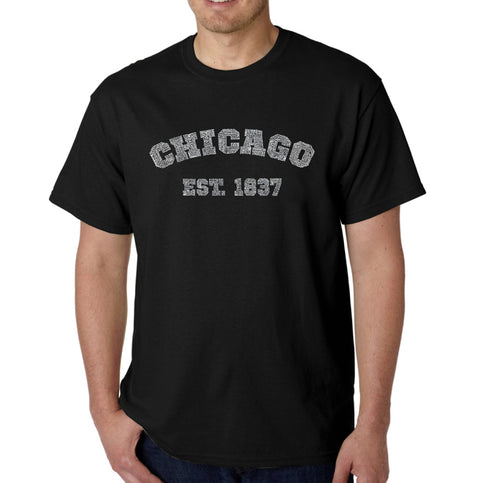 Chicago 1837 - Men's Word Art T-Shirt