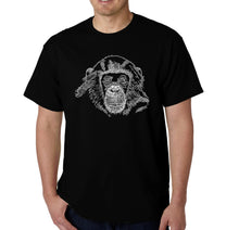 Load image into Gallery viewer, Chimpanzee - Men&#39;s Word Art T-Shirt