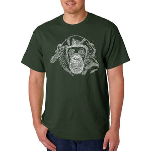 Chimpanzee - Men's Word Art T-Shirt