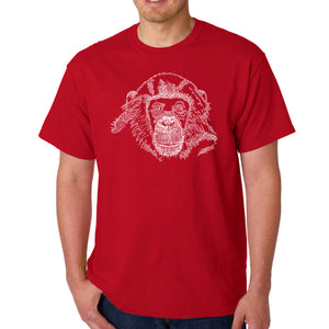 Chimpanzee - Men's Word Art T-Shirt