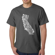 Load image into Gallery viewer, California State - Men&#39;s Word Art T-Shirt