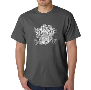 Cat Face - Men's Word Art T-Shirt