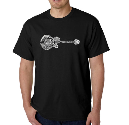 Country Guitar - Men's Word Art T-Shirt