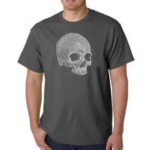 Load image into Gallery viewer, Dead Inside Skull - Men&#39;s Word Art T-Shirt