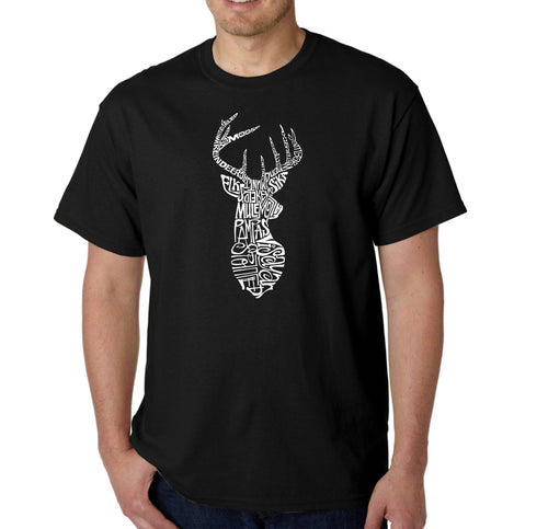 Types of Deer - Men's Word Art T-Shirt