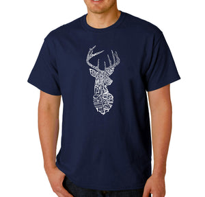 Types of Deer - Men's Word Art T-Shirt