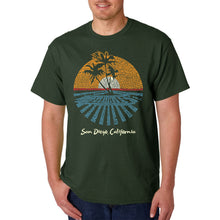 Load image into Gallery viewer, Cities In San Diego - Men&#39;s Word Art T-Shirt