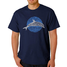Load image into Gallery viewer, Species of Dolphin - Men&#39;s Word Art T-Shirt