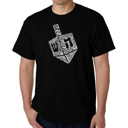 Hanukkah Dreidel - Men's Word Art T-Shirt