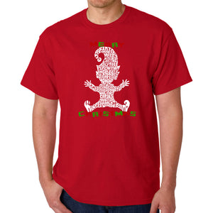 Christmas Elf - Men's Word Art T-Shirt