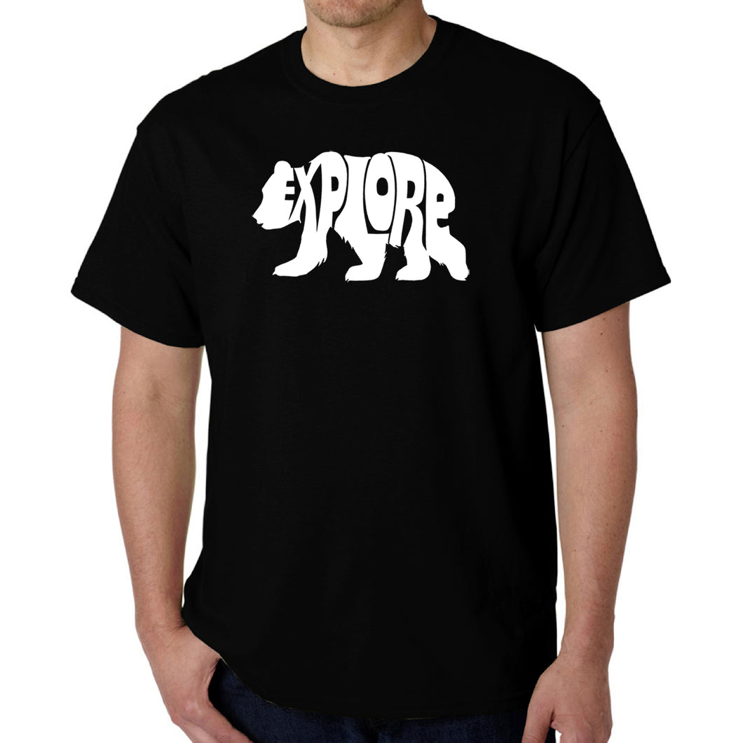 Explore - Men's Word Art T-Shirt