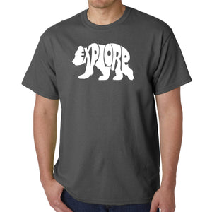 Explore - Men's Word Art T-Shirt