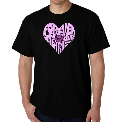 Forever In Our Hearts - Men's Word Art T-Shirt