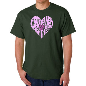 Forever In Our Hearts - Men's Word Art T-Shirt