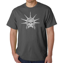 Load image into Gallery viewer, Freedom Skull  - Men&#39;s Word Art T-Shirt