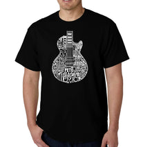 Load image into Gallery viewer, Rock Guitar - Men&#39;s Word Art T-Shirt