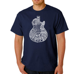 Rock Guitar - Men's Word Art T-Shirt