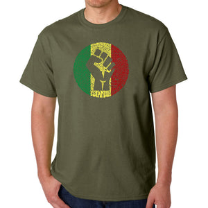 Get Up Stand Up  - Men's Word Art T-Shirt