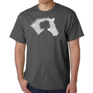 Girl Horse - Men's Word Art T-Shirt