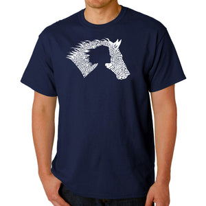 Girl Horse - Men's Word Art T-Shirt
