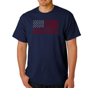 God Bless America - Men's Word Art T-Shirt