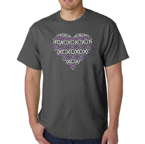 XOXO Heart  - Men's Word Art T-Shirt