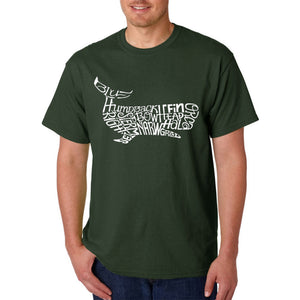 Humpback Whale - Men's Word Art T-Shirt