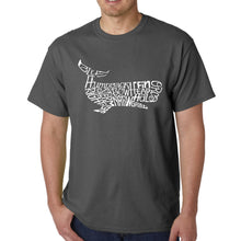 Load image into Gallery viewer, Humpback Whale - Men&#39;s Word Art T-Shirt