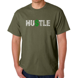 Hustle  - Men's Word Art T-Shirt