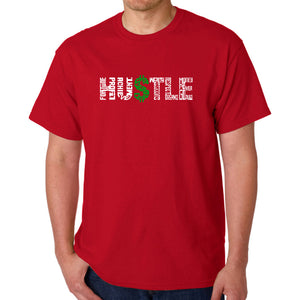 Hustle  - Men's Word Art T-Shirt