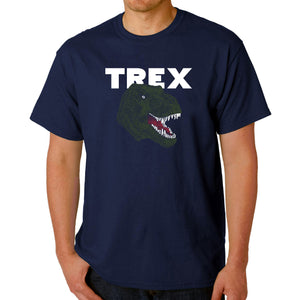 T-Rex Head  - Men's Word Art T-Shirt