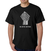 Load image into Gallery viewer, No Justice, No Peace - Men&#39;s Word Art T-Shirt