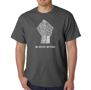 No Justice, No Peace - Men's Word Art T-Shirt