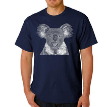 Load image into Gallery viewer, Koala - Men&#39;s Word Art T-Shirt