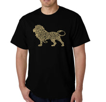 Load image into Gallery viewer, Lion - Men&#39;s Word Art T-Shirt