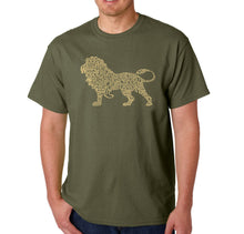 Load image into Gallery viewer, Lion - Men&#39;s Word Art T-Shirt